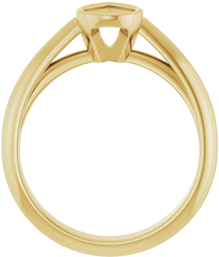 Sužadėtuvių Žiedas „Bezel-Set Solitaire“ 14k yellow gold Pear 7mm x 5mm (2)