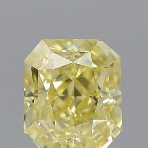 0.61 carat Fancy Intense Yellow-VS1 Natūralus Radiant Deimantas (1)