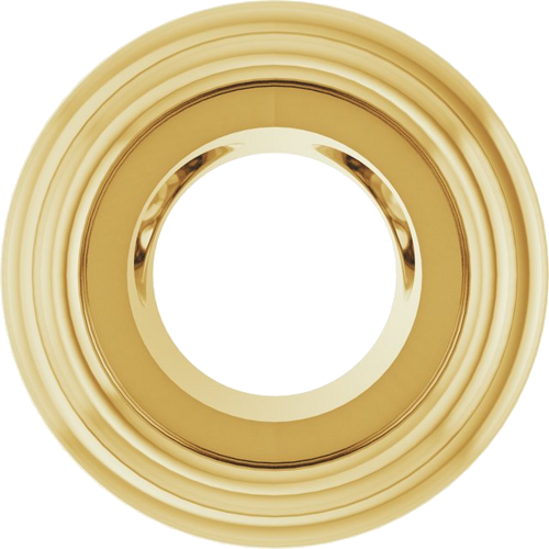 Pakabukas „Bezel-Set Solitaire“ 14k yellow gold Round 3.5mm (1)