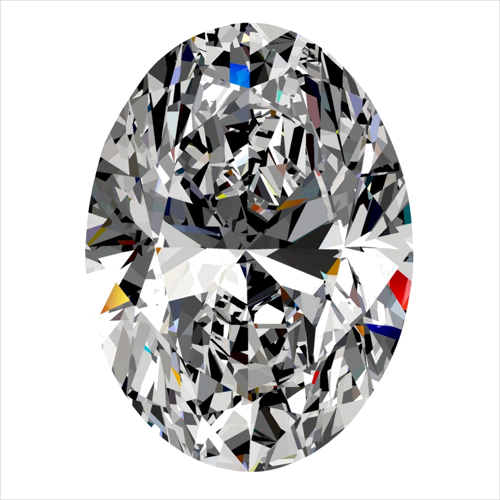 0.38 carat F-SI1 Natūralus Oval Deimantas (1)