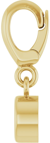 Pakabukas „Bezel-Set Solitaire Charm“ 14k yellow gold Round 4mm (3)
