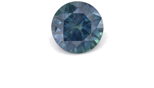 0.63 carat BLUE Round Safyras (1)