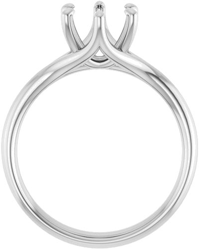 Sužadėtuvių Žiedas „Solitaire“ 585 Baltojo Aukso Round 7.4mm (2)