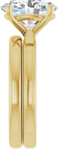 Sužadėtuvių Žiedas 14k yellow gold Oval 11mm x 9mm (9)
