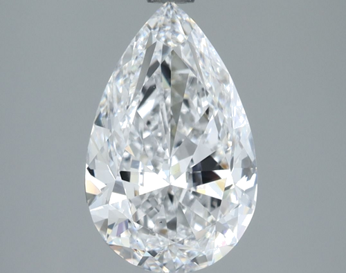 2.5 carat D-VS2 Natūralus Pear Deimantas (1)