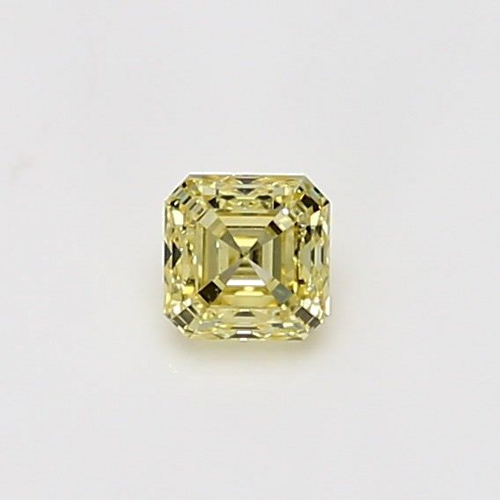 0.33 carat Yellow-VS1 Natūralus Asscher Deimantas (1)
