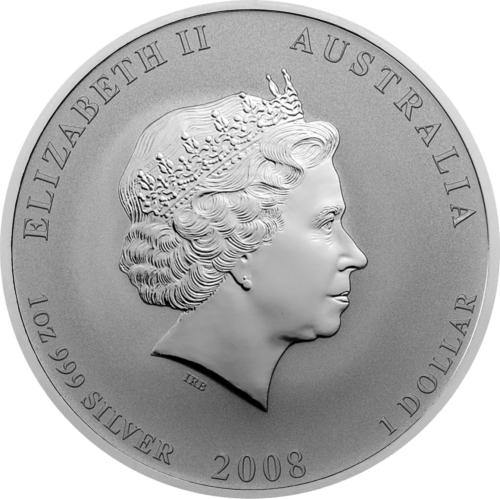 1 oz Год Крысы 2008 (Lunar II) Австралия серебряная монета (2)