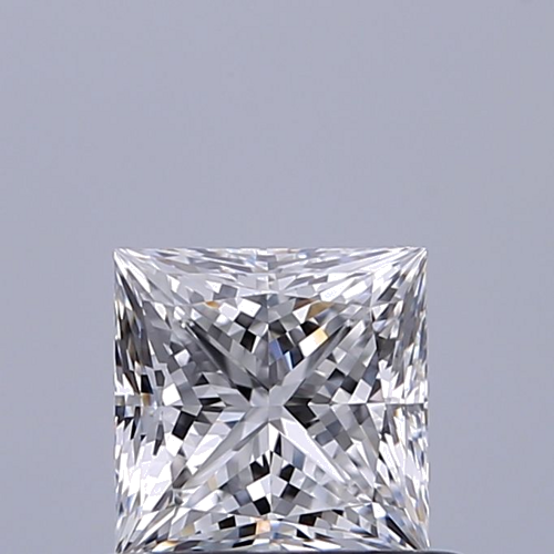 0.61 carat D-VVS2 Natūralus Princess Deimantas (1)