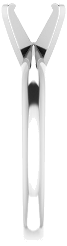 14K White 6.6-7.2 mm Round Solitaire Engagement Ring Mounting (4)