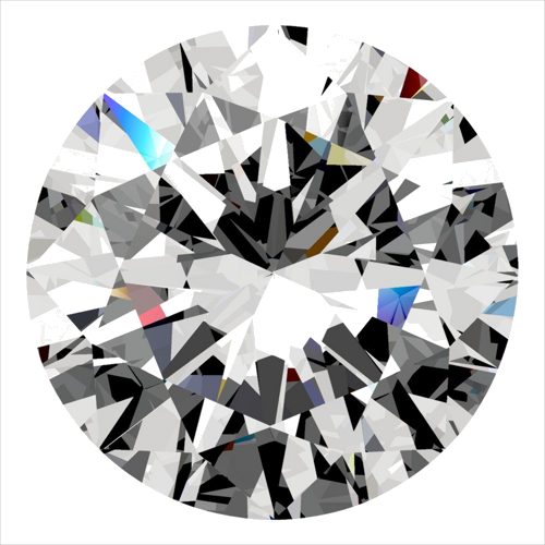 0.5 carat F-VS2 Very Good cut Natūralus Round Deimantas (1)
