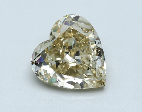 3.0 carat Fancy Brownish Yellow-VS2 Natūralus Heart Deimantas (1)