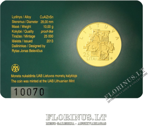 Lietuvos Sąjūdis 25 litų moneta 2013 (4)