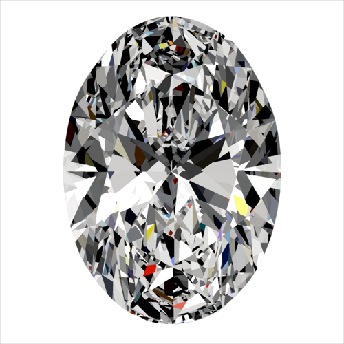 0.4 carat I-VVS1 Natūralus Oval Deimantas (1)