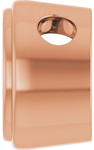 Pakabukas „Bezel-Set Solitaire“ 14k rose gold Round 7.4mm (3)