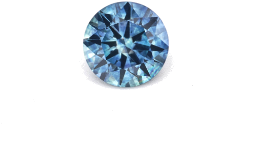 0.62 carat BLUE Round Safyras (1)