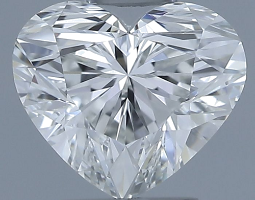 0.51 carat H-VVS2 Natūralus Heart Deimantas (1)