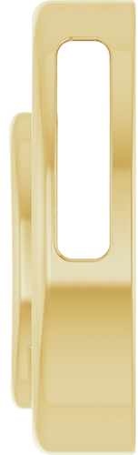 14K Yellow 7x5 mm Oval Solitaire Slide Pendant Mounting (3)