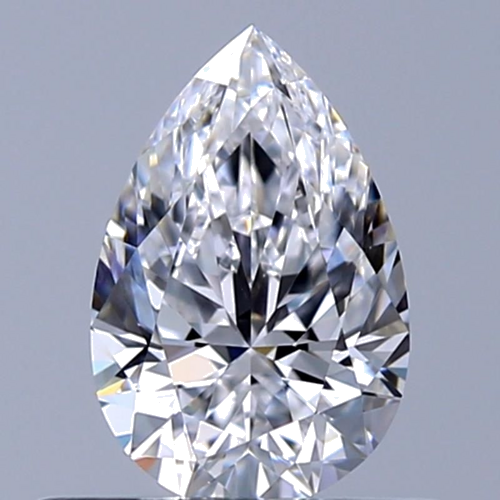 0.5 carat D-VS2 Natūralus Pear Deimantas (1)