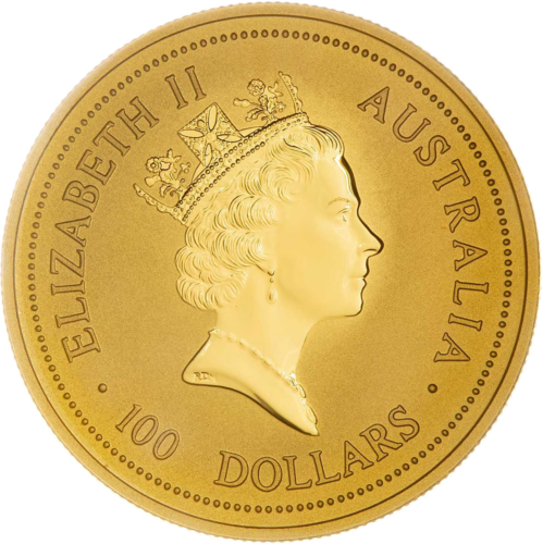 1 oz Tīģera gads 1998 (Lunar I) Austrālijas zelta monēta (2)