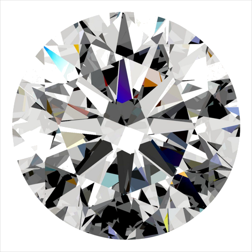 0.5 carat G-VS2 Very Good cut Natūralus Round Deimantas (1)