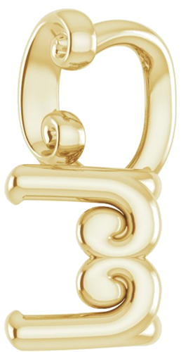 Pakabukas „Solitaire“ 14k yellow gold Round 4.4mm (3)