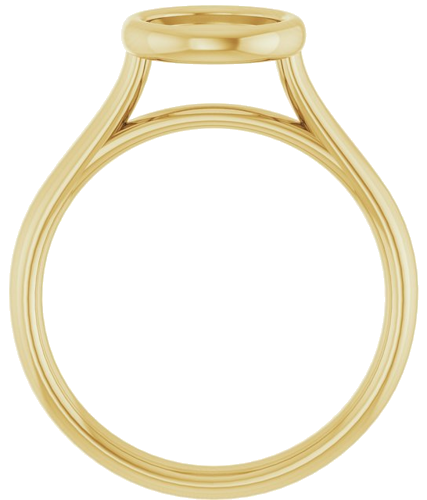 Sužadėtuvių Žiedas „Bezel-Set Solitaire“ 10k yellow gold Round 7mm (2)