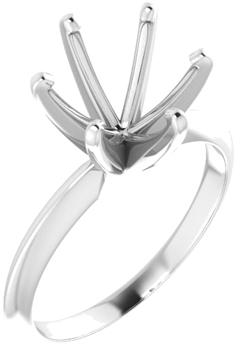 Sužadėtuvių Žiedas „Light Solitaire“ 950 Platinos Round 9.1mm x 9.7mm (1)