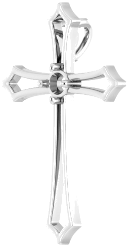 Pakabukas „Cross“ 925 Sidabro Round 3mm (2)