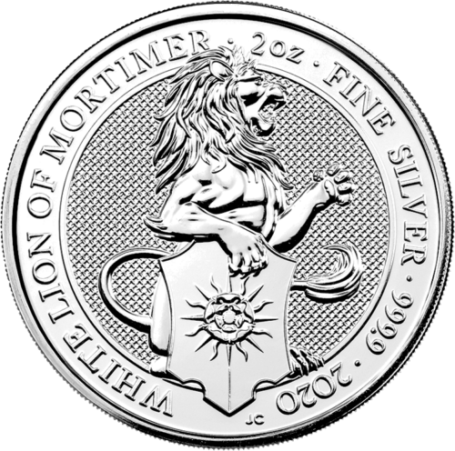 2020 White Lion Great Britain Queen's Beasts 2 oz silver coin (1)