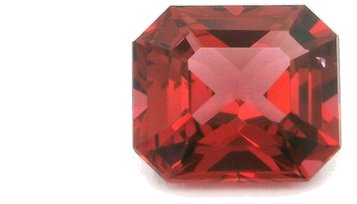 1.77 carat PINK STEP cut Octagonal Garnet (1)