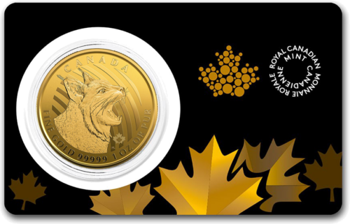 1 oz Коричневая рысь 2020 Канада .99999 золотая монета (1)