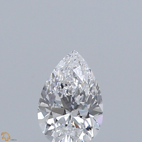0.24 carat D-VS1 Natūralus Pear Deimantas (1)