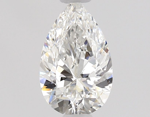 0.5 carat F-VVS2 Natūralus Pear Deimantas (1)