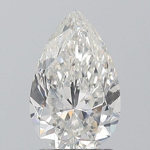 1.5 carat H-SI2 Natūralus Pear Deimantas (1)