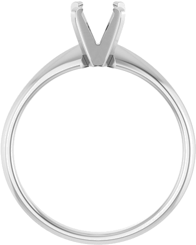 Sužadėtuvių Žiedas „Solitaire“ 14k white gold Round 5.5mm (2)