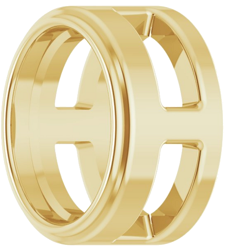 Pakabukas „Oval Bezel-Set Slide“ 14k yellow gold Oval 5mm x 3.5mm (2)