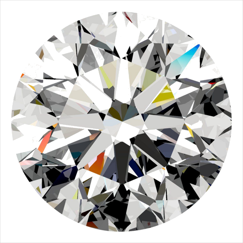 0.4 carat E-VVS2 Very Good cut Natūralus Round Deimantas (1)