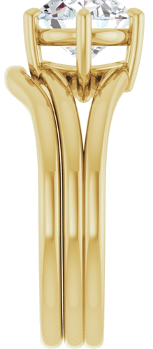Sužadėtuvių Žiedas „Solitaire“ 14k yellow gold Oval 10mm x 8mm (9)
