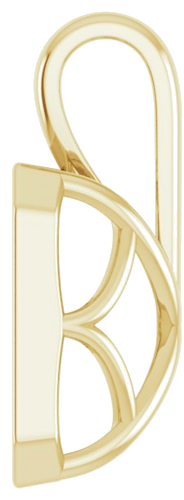 14K Yellow 12x10 mm Emerald Pendant Mounting (3)