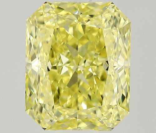 0.6 carat Fancy Intense Yellow-VS1 Natūralus Radiant Deimantas (1)