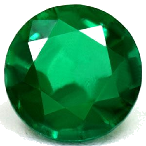 0.46 carat GREEN Round Smaragdas (1)