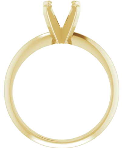 Sužadėtuvių Žiedas „Solitaire“ 585 Geltonojo Aukso Round 6mm (2)