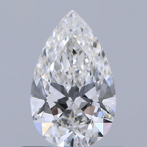 0.5 carat F-VS2 Natūralus Pear Deimantas (1)