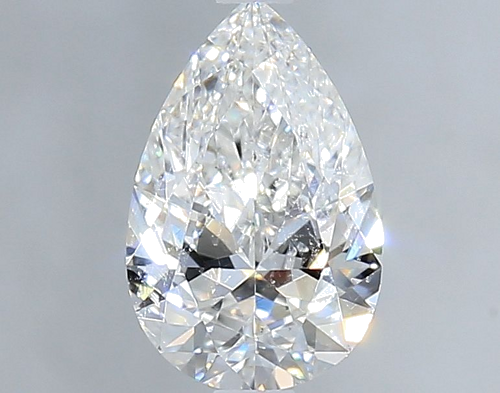 1.0 carat F-SI2 Natūralus Pear Deimantas (1)
