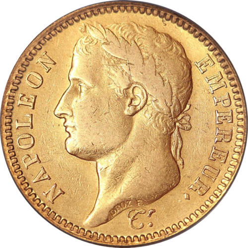 40 Francs Napoleon Bonaparte (1807-1808) Gold coin French Republic (1)