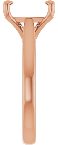 Sužadėtuvių Žiedas „Claw-Prong Solitaire“ 14k rose gold Elongated Cushion 10mm x 8mm (4)