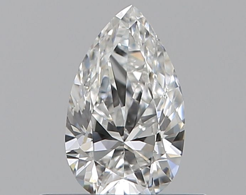 0.31 carat F-VVS2 Natūralus Pear Deimantas (1)