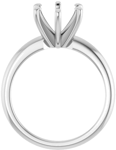 Sužadėtuvių Žiedas „Solitaire“ 14k white gold Oval 10mm x 8mm (2)