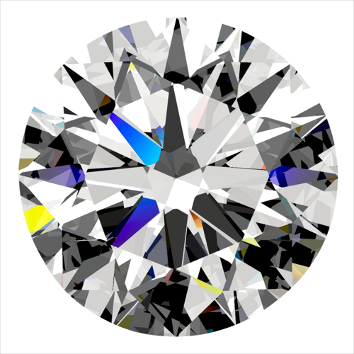 0.4 carat G-SI1 Very Good cut Natūralus Round Deimantas (1)