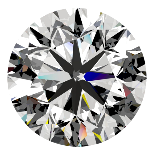 0.5 carat E-SI1 Very Good cut Natūralus Round Deimantas (1)
